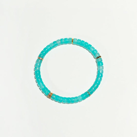 Courage Code: Amazonite Throat & Heart Chakra Bracelet - Nokovia
