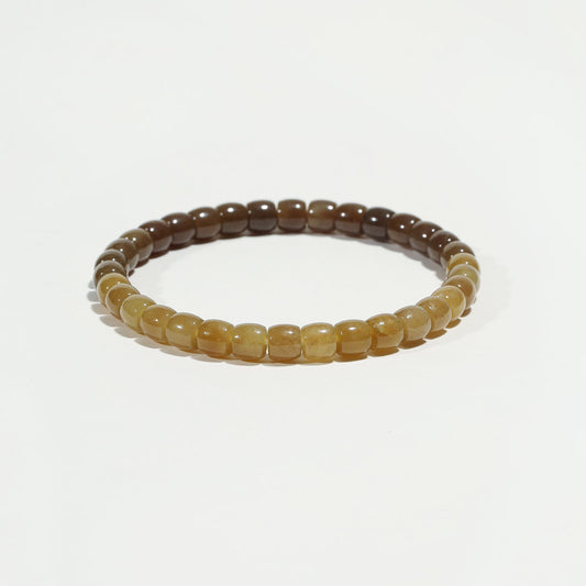 Caramel Root: Grounding Hetian Jade Bracelet - Nokovia