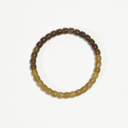 Caramel Root: Grounding Hetian Jade Bracelet - Nokovia