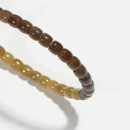 Caramel Root: Grounding Hetian Jade Bracelet - Nokovia