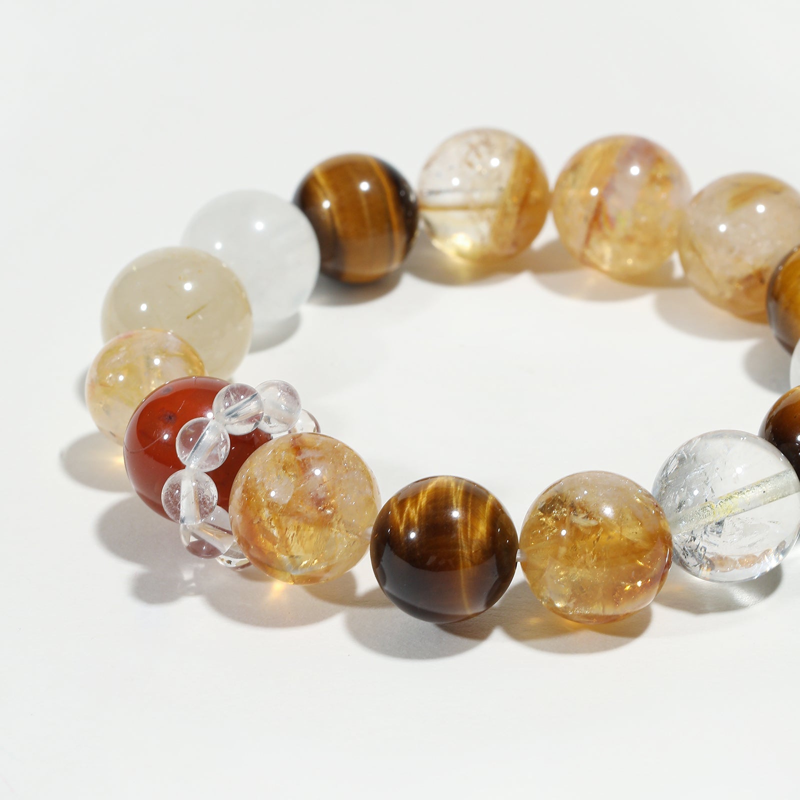 Earth Spectrum Tiger's Eye & Agate Bracelet - Nokovia