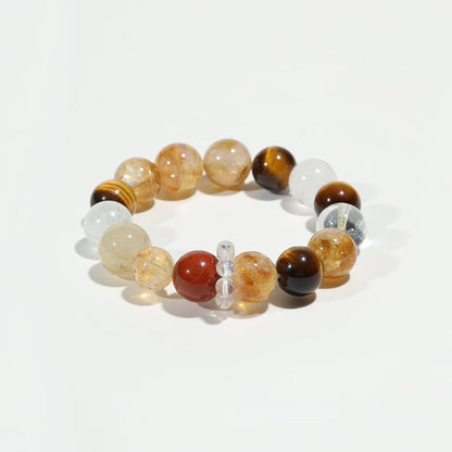 Earth Spectrum Tiger's Eye & Agate Bracelet - Nokovia