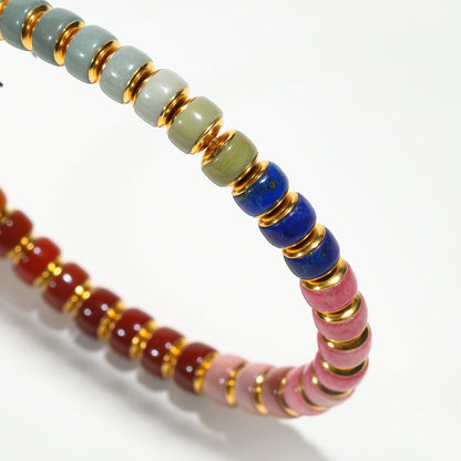 Rainbow Isle: Multi - Gemstone Energy Bracelet - Nokovia