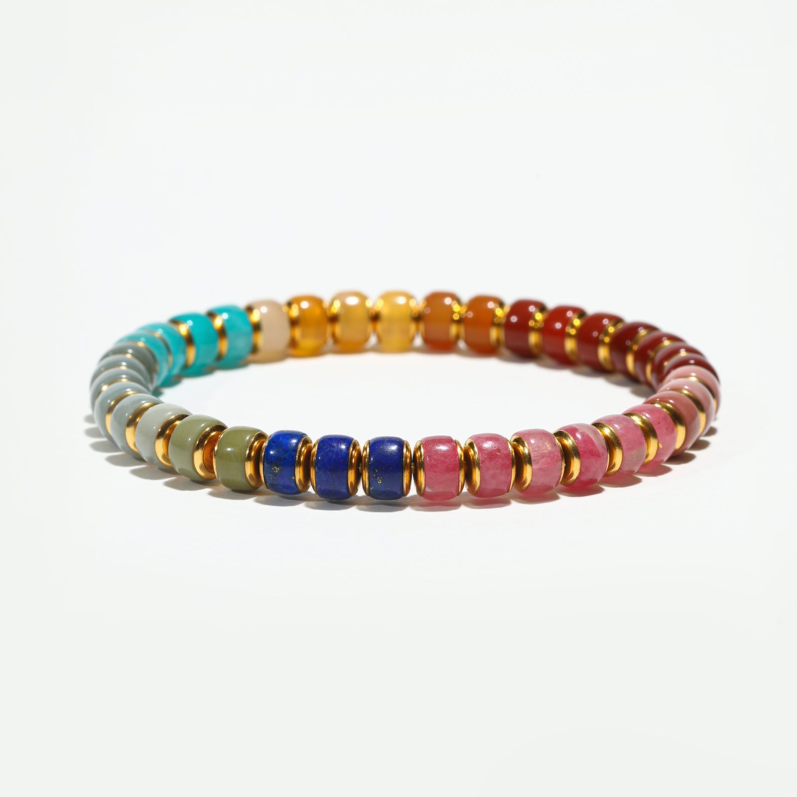 Rainbow Isle: Multi - Gemstone Energy Bracelet - Nokovia
