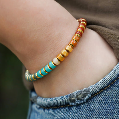 Rainbow Isle: Multi - Gemstone Energy Bracelet - Nokovia