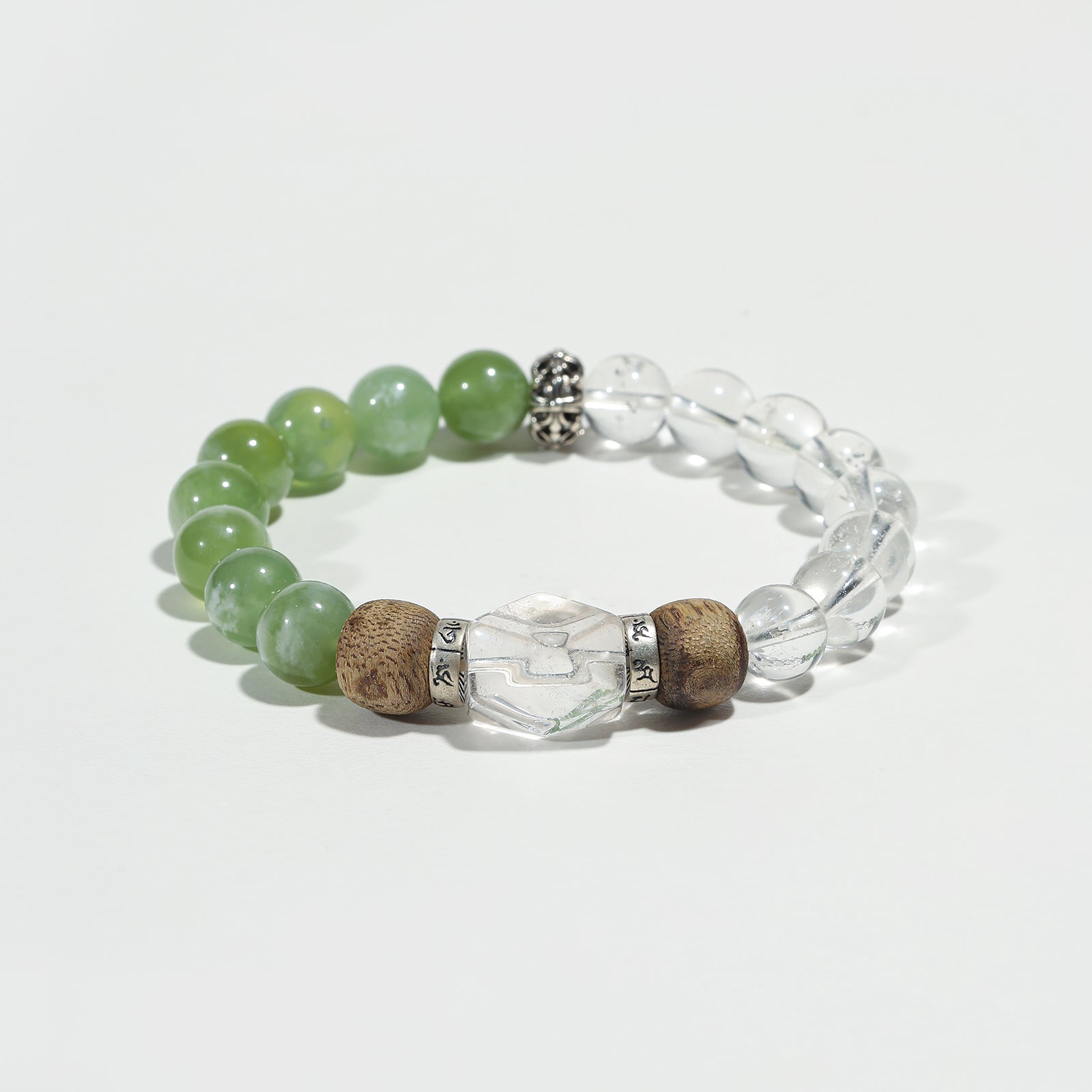 Serenity Realm Xiuyan Jade & Agarwood Bracelet - Nokovia