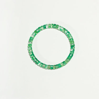 Tender Whisper: Green Strawberry Quartz Heart Chakra Bracelet - Nokovia