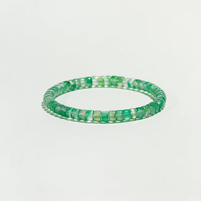 Tender Whisper: Green Strawberry Quartz Heart Chakra Bracelet - Nokovia